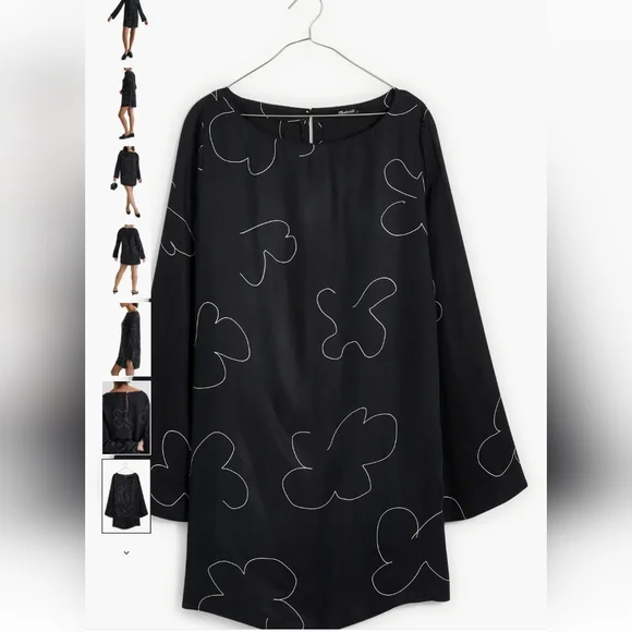 MADEWELL Erika Dress Shift Mini Dress Floral - Picture 7 of 8